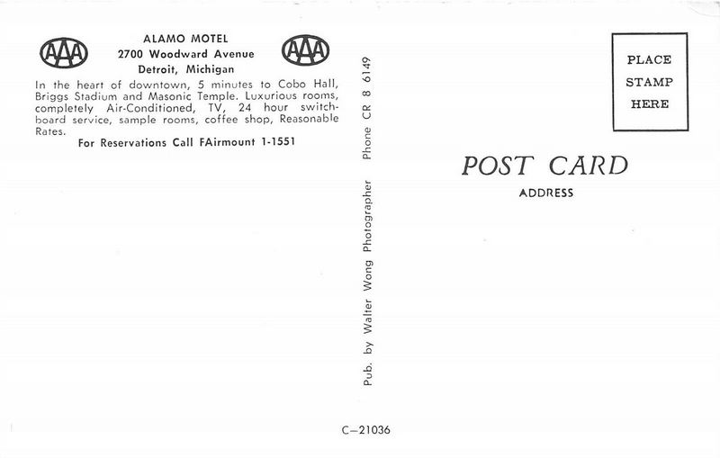 Alamo Motel - Vintage Postcard (newer photo)